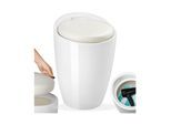 tectake® Sitzhocker, aus hochwertigem Kunststoff, 18 l Stauraum, 36 x 51 cm