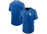 Footballtrikot FANATICS "Fanatics Trikot Los Angeles Dodgers Core Foundation", Herren, Gr. L, blau, 100% Polyester, Trikots