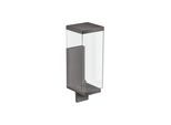 hansgrohe Lotionssp Axor Uni Rectangular Glas, Wandmontage, brushed black chrome (42610340)