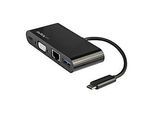 StarTech.com USB-C VGA Multiport Adapter - Power Delivery (60W) - USB 3.0 - Gigabit Ethernet - USB C Adapter für Mac, Windows, Chrome OS - Dockingstation - USB-C - VGA - GigE