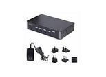 StarTech.com 4-Port DisplayPort 1.4 KVM Switch, 8K 60Hz / 4K 144Hz, 2x USB 3.0 Ports, 4x USB 2.0 Ports, Hotkey Switching, TAA Compliant (D86A2-4-PORT-8K-KVM) - KVM-/Audio-/USB-Switch - 4 x KVM/Audio/USB - 1 lokaler Benutzer - Desktop - TAA-konform