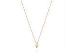 Kette mit Anhänger LIEBESKIND BERLIN "Schmuck Geschenk Edelstahl Halskette The Mini Drop Tropfen", gold (gelbgoldfarben), Halsketten, Damen, Edelstahl, L: 45 B: 2mm, B:2mm