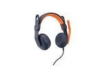 Logitech Zone Learn On-Ear Wired Headset for Learners, USB-A - Kopfhörer mit Mikrofon - On-Ear - Ersatz - kabelgebunden - USB-C