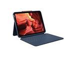 Logitech Rugged Combo 4 - Tastatur und Foliohülle - Apple Smart connector - Classic Blue - für Apple 10.9-inch iPad (10. Generation)