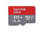 SanDisk Ultra - Flash-Speicherkarte (microSDXC-an-SD-Adapter inbegriffen) - 512 GB - A1 / UHS Class 1 / Class10 - microSDXC UHS-I