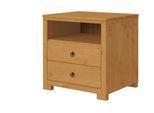 Beistellschrank OTTO HOME "Gotland, Schrankmodulsystem, einzeln oder mit der Serie kombinierbar", braun (natur), B:60cm H:60cm T:52cm, Massivholz, Schränke, massive Kiefer, variabel einsetzbar, auch für Dachschrägen