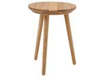 Hocker , Eichefarben , Holz , Eiche , massiv , rund , 35x35x45 cm , Wohnzimmer, Sessel, Hocker, Sitzhocker