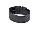 Lederarmband FYNCH-HATTON "Schmuck Geschenk Armband The Wide Leather", schwarz, Armbänder, Herren, 27cm, Edelstahl Leder, Edelstahl, Leder, Lederarmband