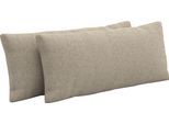 Auflagekissen SIT & MORE "Amica", beige (taupe), B:65cm H:25cm T:12cm, 95% Polyester, 5% Polyamid, Polsterauflagen, zur Auswahl Sets mit 2 oder 3 Stück