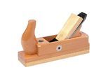 Ulmia Holzhobel/Schlichthobel mit Weißbuchensohle/Einfacheisen, zum Abschlichten
