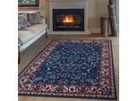 Teppich OTTO HOME "Ezzo, mit Bordüre, Kurzflor, Made in Belgium", blau, B:240cm H:7mm L:330cm, Polypropylen, Teppiche, Teppich, Orient-Optik, Teppich, Wohnzimmer, Esszimmer, Schlafzimmer