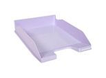 Exacompta Briefablage COMBO MIDI Aquarell, A4+, Etikettenhalter, stapelbar, Blauer Engel, B 255 x T 346 x H 65 mm, Polystyrol, malve