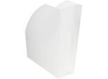 Exacompta Stehsammler THE MAGAZINE Office, A4+, Rückenbreite 110 mm, konisch geformt, Blauer Engel, T 292 x H 320 mm, Polypropylen, frostweiss