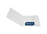 Biella Präsentationsmappe Pearl 8, A5, Einzelfach, ohne Sichttasche, 2 Innenklappen und Einsteckschlitze, L 220 x B 160 mm, Karton, weiss