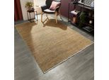 Teppich LUXOR LIVING "Rocco", bunt (gold, multi), B:80cm H:11mm L:160cm, Polyester, Teppiche, Teppich, Vintage-Look, verschiedene Designs, mit Fransen, Wohnzimmer