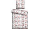 Bettwäsche "0380446", rosa (altrosa), B/L: 155cm x 220cm, Fleece, B/L: 80cm x 80cm, Fleece, Obermaterial: 100% Polyester, CASTELL - MARKENBETTWÄSCHE, Bettwäsche, Nicki, kuschelig + flauschig, temperaturausgleichend, bügelfrei, RV