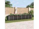 vidaXL Garten-Hochbeet Verzinkter Stahl 480x80x77 cm Anthrazit