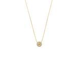Kette mit Anhänger MICHAEL KORS "Schmuck Geschenk Silber 925 Halsschmuck PREMIUM", gold (gelbgoldfarben, kristallweiß), Halsketten, Damen, Silber 925 (Sterlingsilber), L: 45,5 B: 1mm, mit Zirkonia (synth.), B:1mm