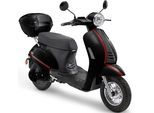 E-Motorroller LUXXON "E3000", schwarz, Elektromotorroller, 45 km/h, bis zu 55 km Reichweite, mit Straßenzulassung, 2 Sitzplätze, B:67cm H:109,5cm L:175cm