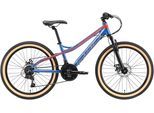 Jugendfahrrad BIKESTAR Gr. 33, blau (blau, gelb), Fahrräder, Kinder, 33cm, 24 Zoll (60,96cm), für Damen und Herren, Kettenschaltung