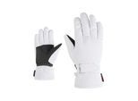 Skihandschuhe ZIENER "KEVA-Z PR glove lady", Damen, Gr. 6,5, weiß, Polyester, Handschuhe