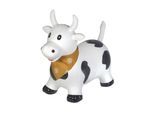 Hüpftier KINDSGUT "Kuh", Baby, weiss (perlweiß), Kunststoff, Hüpfspielzeug Hüpftier