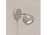 Wandlampe Pop, greige, Breite 10 cm, Metall