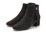 Stiefelette LASCANA, Damen, Gr. 36, schwarz, Obermaterial: 100% Textilmaterial. Decksohle: 100% Lederimitat. Futter: 100% Textilmaterial. Laufsohle: 100% Synthetik, unifarben, Schuhe Stiefelette, Stiefel, Boots mit bequemem Blockabsatz VEGAN