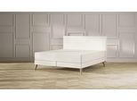 Emma Elite Boxspringbett V2 – Beige - 160x200 cm - Kopfteil Kissen - Holzfüße