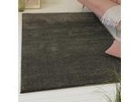 Hochflor-Teppich OTTO HOME "Yvaine, auch als Läufer erhältlich", grau, B:80cm H:25mm L:150cm, Polyester, Teppiche, Langflor, Shaggy, dichter weicher Hochflor, meliert, Wohnzimmer