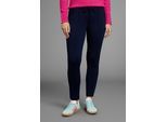 Jogger Pants LAURA SCOTT, Damen, Gr. 36, N-Gr, blau (navy), Milano Rib, Obermaterial: 76% Polyester, 20% Viskose, 4% Elasthan, unifarben, figurumspielend knöchelfrei, Hosen, aus bequemer, elastischer Ware in edlem, sportivem Look