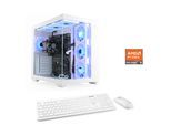 CSL PC "Vitrum Advanced V24490", weiß, Microsoft Windows 11 Home (64 Bit), 16 GB RAM 500 GB SSD, Desktop-PCs, PC
