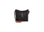 TOM TAILOR Damen TTNOVARA M Umhängetasche mit Außenfach, schwarz, Uni, Gr. ONESIZE