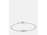 Armband LIEBESKIND BERLIN "Schmuck Geschenk Edelstahl Armkette The Festive Mini Link Sparkle", silber (silberfarben, kristallweiß, kristallweiß), Armbänder, Damen, 20cm, Edelstahl, Armband, mit Zirkonia (synth.)