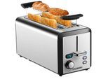 Steinborg Langschlitz Toaster Digitales Display m. Brötchenaufsatz 1500W