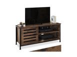 tectake® TV-Board, Industrial Style, 2 offene Fächer, Staufach mit Magnettür, 2 Kabelaussparungen, 110 x 41,5 x 50,5 cm