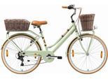 Cityrad BIKESTAR Gr. 41, grün, Fahrräder, Damen, 41cm, 26 Zoll (66,04cm), für Damen, Kettenschaltung