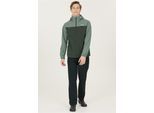 Outdoorjacke WEATHER REPORT "DELTON W-PRO15000", Herren, Gr. S, grün (dunkelgrün, grün), 94% Polyester, 6% Elasthan, bedruckt, mehrfarbig, normal, hoch geschlossener Ausschnitt, Jacken Outdoorjacke, ist atmungsaktiv, wasser- und winddicht