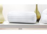 Nackenrolle FAN, weiß, B:40cm H:15cm, Baumwolle, Polyester, Funktionskissen, Nackenrolle, Nackenrolle für entspannte Unterstützung