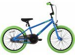 BMX-Rad BIKESTAR "BMX" Gr. 26, blau (blau, grün), Fahrräder, Jungen, 26cm, 20 Zoll (50,80cm)