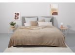 Tagesdecke MY HOME "Desner3", beige, B:250cm L:280cm, Polyester, Tagesdecken, Tagesdecke, mit Cashmere-Touch, viele Farben erhältlich, Decke ab 140x210 cm