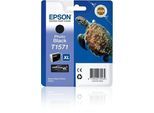 Original Epson Stylus Photo R 3000 (C13T15714010 / T1571) Druckerpatrone Photo Schwarz