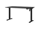 Schreibtisch Profi 2.0, elektrisch höhenverstellbar, B 1400 x T 800 x H 710 - 1190 mm, graphit/schwarz