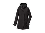 Parka KILLTEC "KOW 20 WMN PRK", Damen, Gr. 50, schwarz, Obermaterial: 100% Polyester.Futter: 100% Polyester.Füllung: 100% Polyester, Jacken Parka, Wasser- und winddichter Parka mit regulierbarer Kapuze und Stauraum