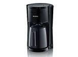 SEVERIN Filterkaffeemaschine, 1,0 L, 8 Tassen, 1.000 W, Schwenkfilter Grösse 1x4, Tropfverschluss, Abschaltautomatik, Schwarz,