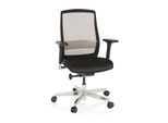 hjh OFFICE High End Bürostuhl FOUNTAINE Stoff / Netzstoff mit Armlehnen (höhenverstellbar)