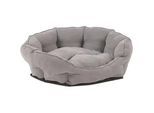 Xxxl Hundebett , Grau , Textil , Uni , Füllung: Vlies , rund , 53x20x63 cm , weich gepolstert, waschbar , Freizeit & Co, Tierbedarf, Hundebetten