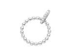 Kettenanhänger "Anhänger Kreis in Kugeloptik, Silber 925", weiß, GIORGIO MARTELLO MILANO, Schmuckanhänger, Damen, onesize, Silber 925 (Sterlingsilber), Kettenanhänger