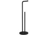 Smedbo Toilettenpapierhalter , Schwarz , Metall , 17x60x17 cm , Badezimmer, WC Ausstattung, Toilettenpapierhalter
