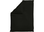 Schlafgut Bettdeckenbezug , Schwarz , Textil , Uni , 155x220 cm , Textiles Vertrauen - Oeko-Tex®, AZO-frei, Bsci, Oeko-Tex® Standard 100 , pflegeleicht, atmungsaktiv, bügelleicht, schadstoffgeprüft, weiche und anschmiegsame Oberfläche, dicht gewebtes Garn , Heimtextilien, Bettwäsche & Leintücher, Bettwäsche, Satin-Bettwäsche